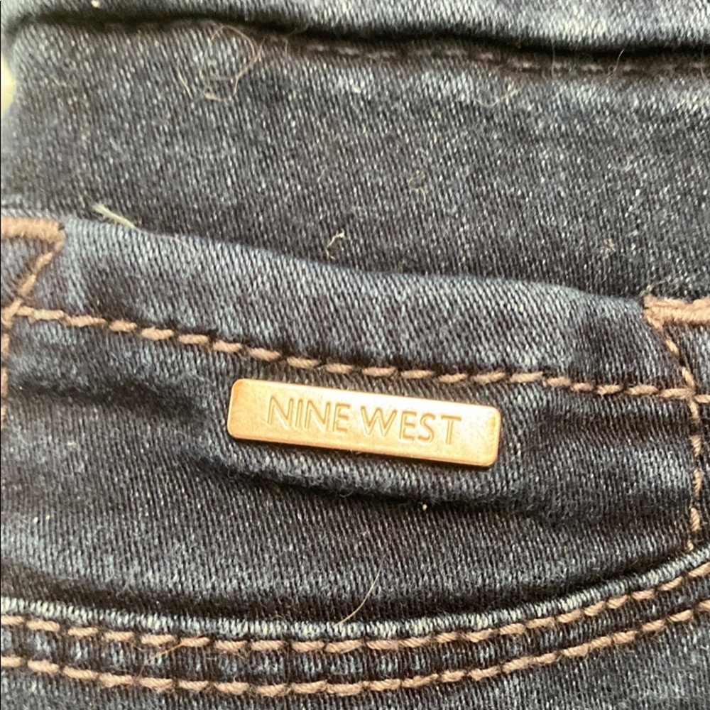 Nine West Dark Blue Jean Long Shorts - Picture 5 of 13
